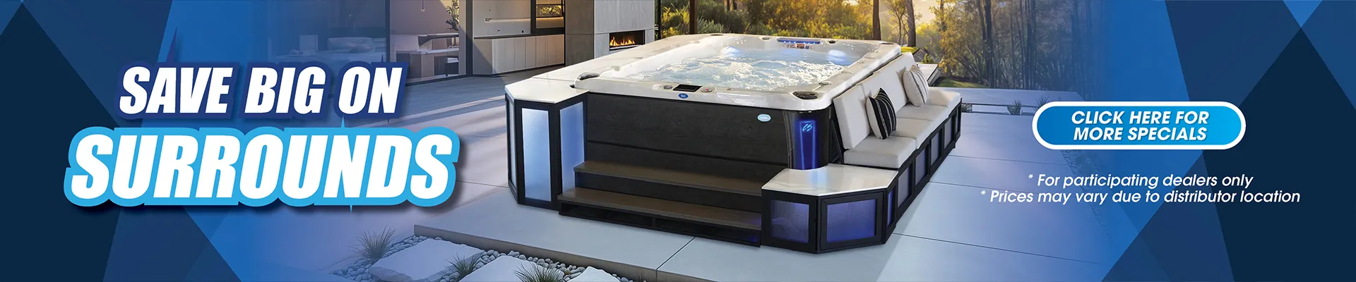 Calspas hot tub being used in a family setting - Crowley